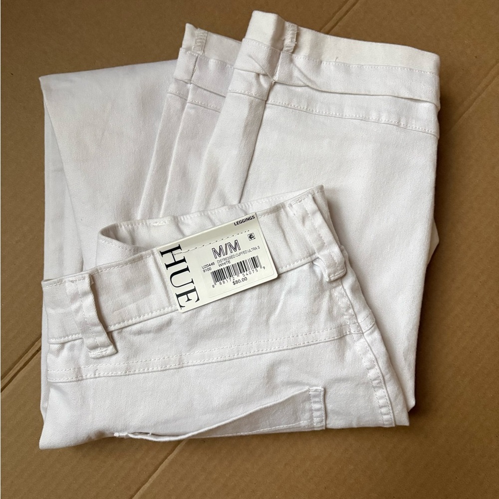 HUE Classic White Pants